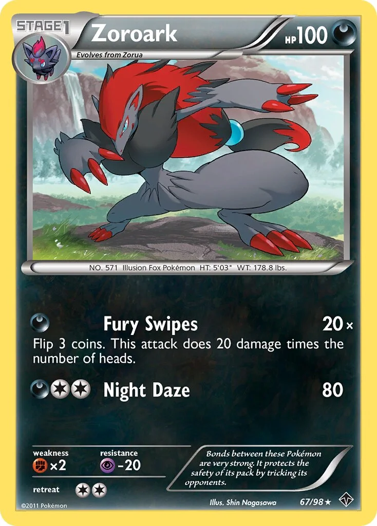 Zoroark 「EPO 67/98」「EN」