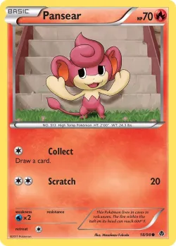 Pansear #18/98 · Pokémon