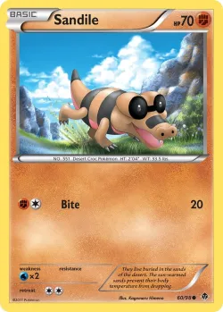 Sandile #60/98 · Pokémon