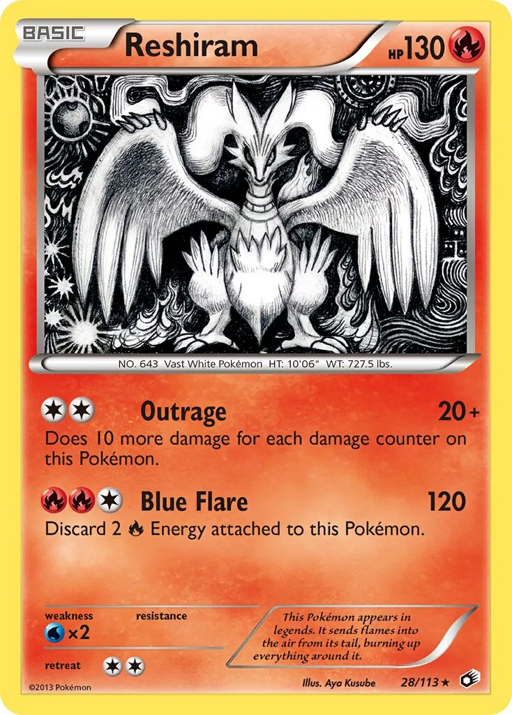 Reshiram 「LTR 28/113」「EN」