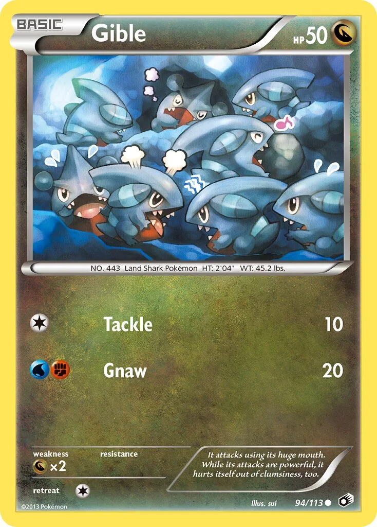 Gible 「LTR 94/113」「EN」