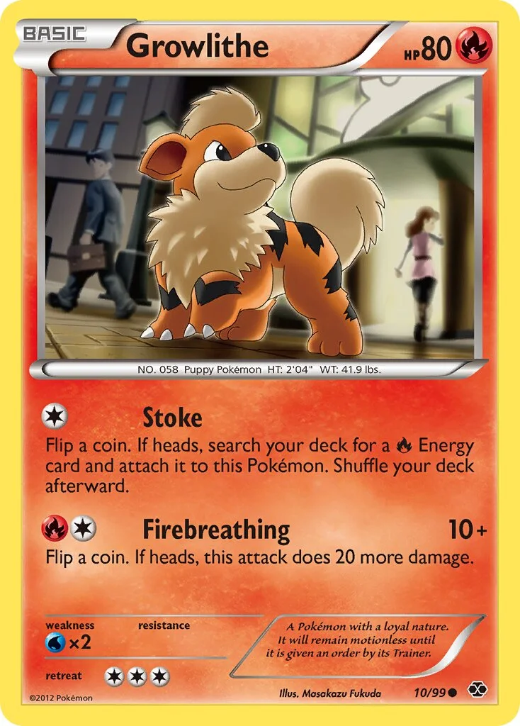 Growlithe 「NXD 10/99」「EN」