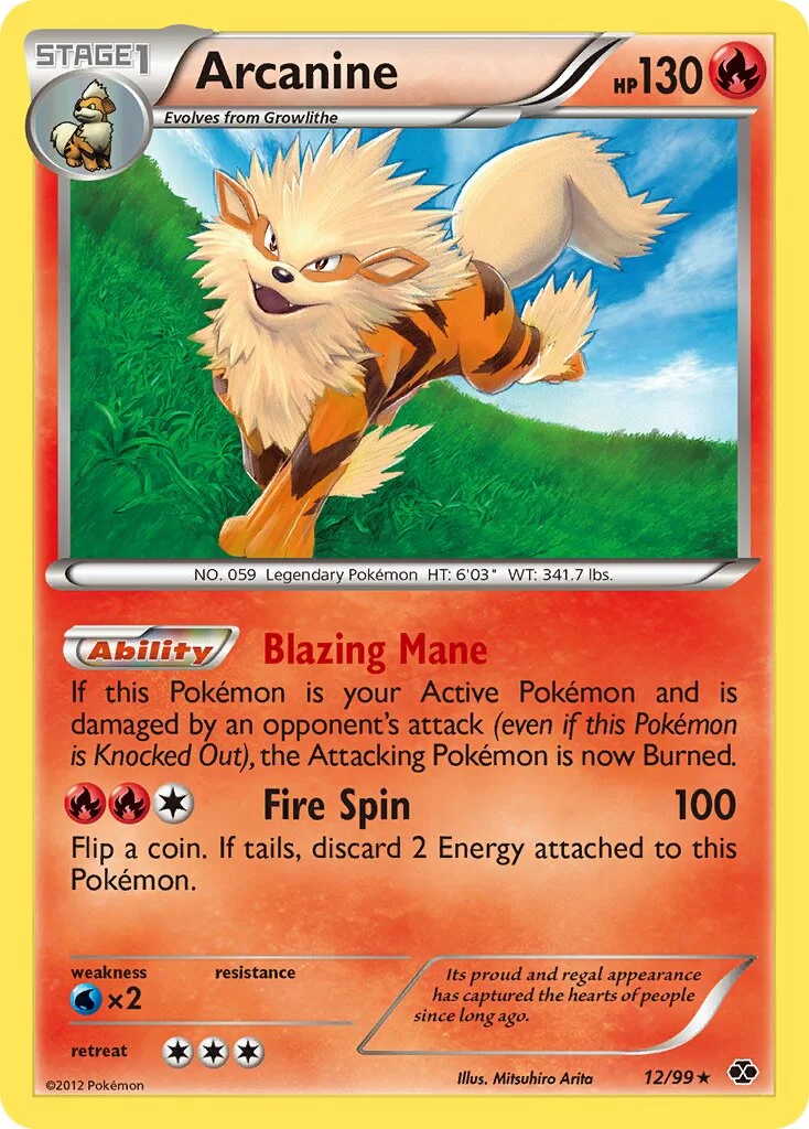 Arcanine 「NXD 12/99」「EN」