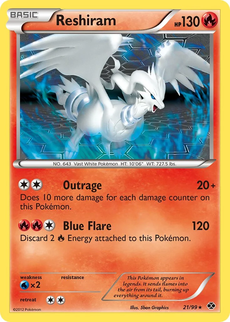 Reshiram 「NXD 21/99」「EN」