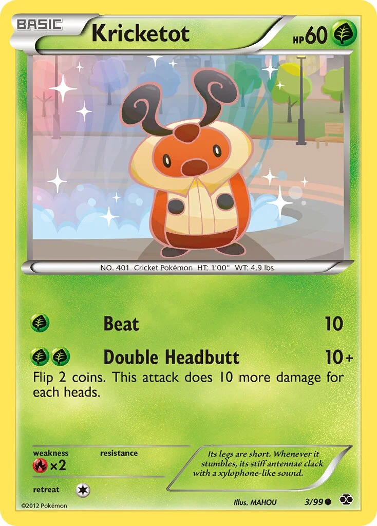 Kricketot 「NXD 3/99」「EN」