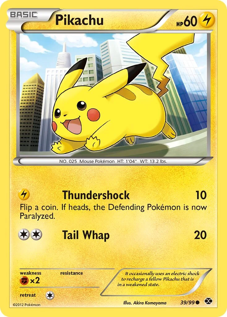 Pikachu 「NXD 39/99」「EN」