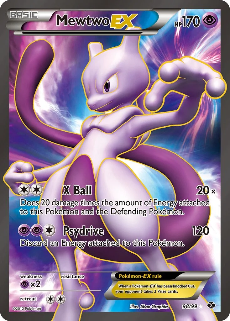 Mewtwo-EX 「NXD 98/99」「EN」