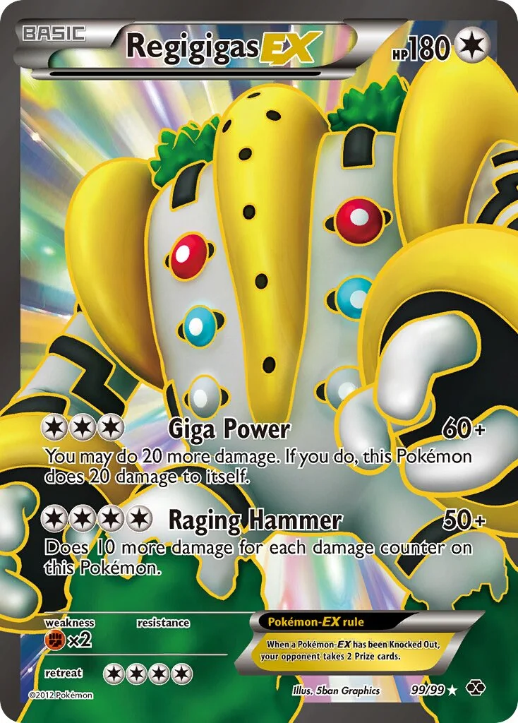 Regigigas-EX 「NXD 99/99」「EN」