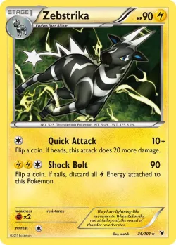 Zebstrika #36/101 · Pokémon