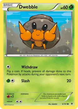Dwebble #6/101 · Pokémon