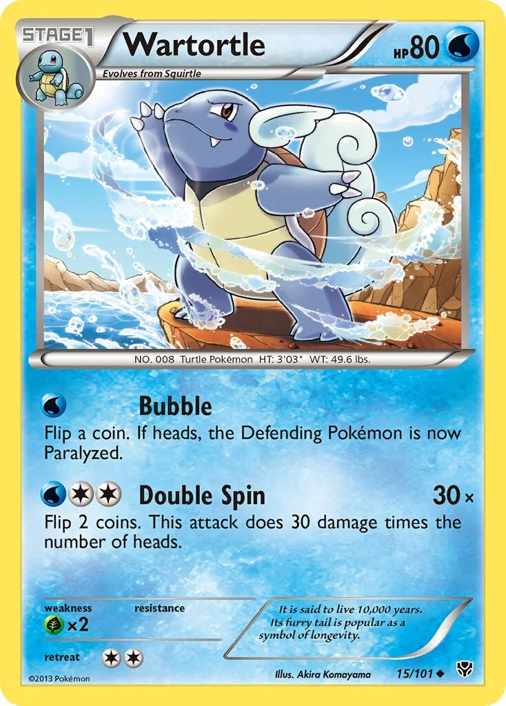 Wartortle 「PLB 15/101」「EN」