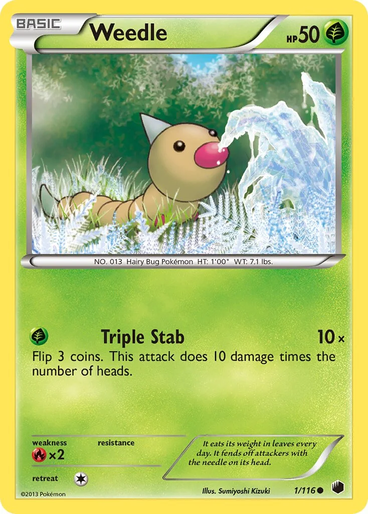 Weedle 「PLF 1/116」「EN」
