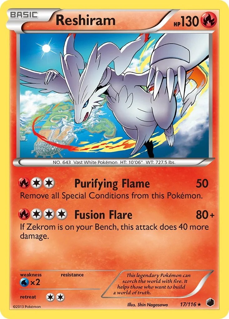 Reshiram 「PLF 17/116」「EN」