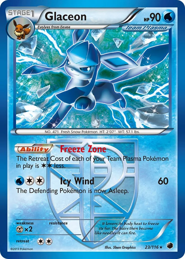 Glaceon 「PLF 23/116」「EN」