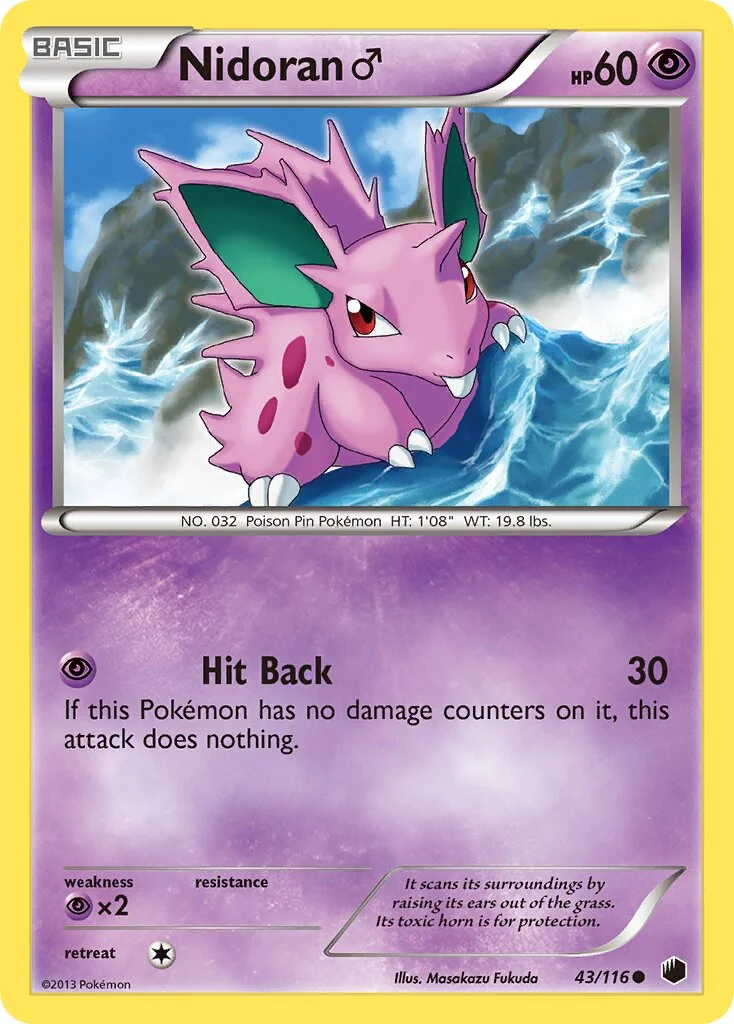 Nidoran ♂ 「PLF 43/116」「EN」