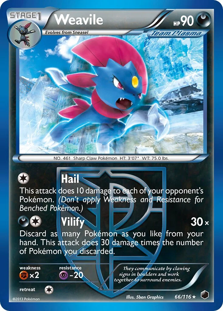 Weavile 「PLF 66/116」「EN」
