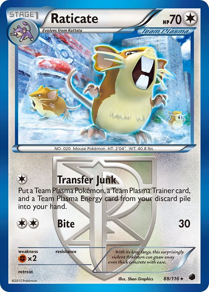 Raticate 「PLF 88/116」「EN」