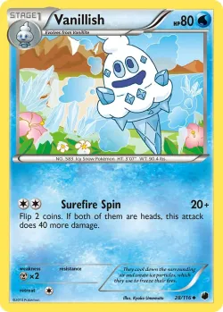 Vanillish #28/116 · Pokémon