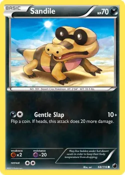 Sandile #68/116 · Pokémon