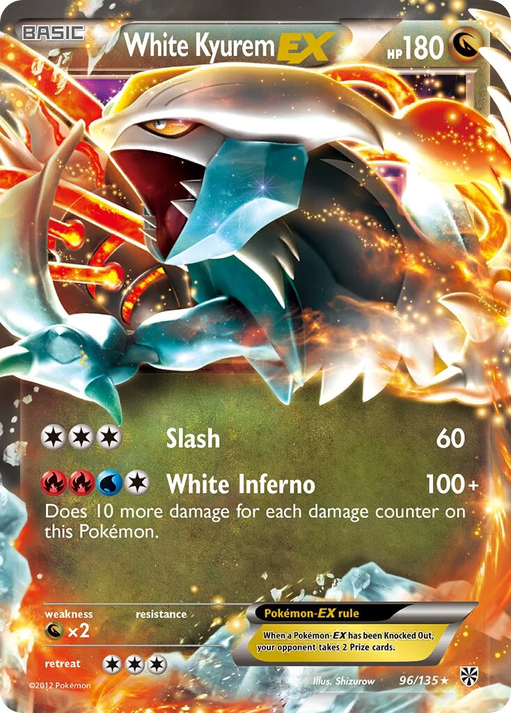 White Kyurem-EX 「PLS 96/135」「EN」