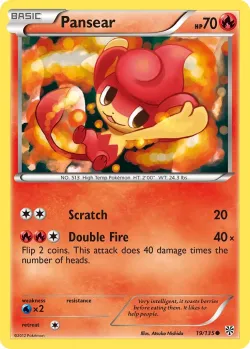 Pansear #19/135 · Pokémon