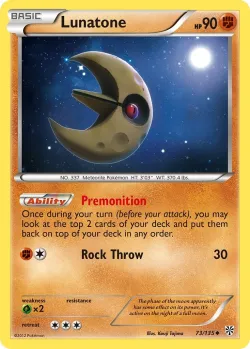 Lunatone #73/135 · Pokémon