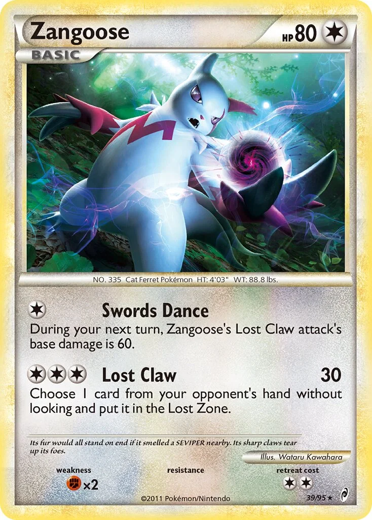 Zangoose 「CL 39/95」「EN」