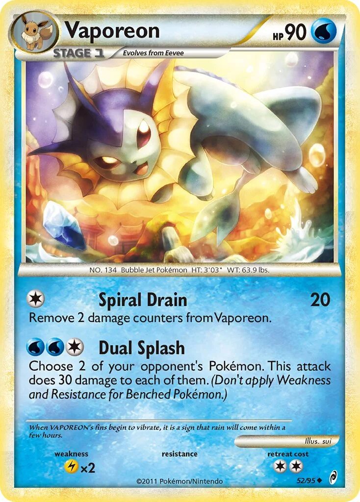 Vaporeon 「CL 52/95」「EN」