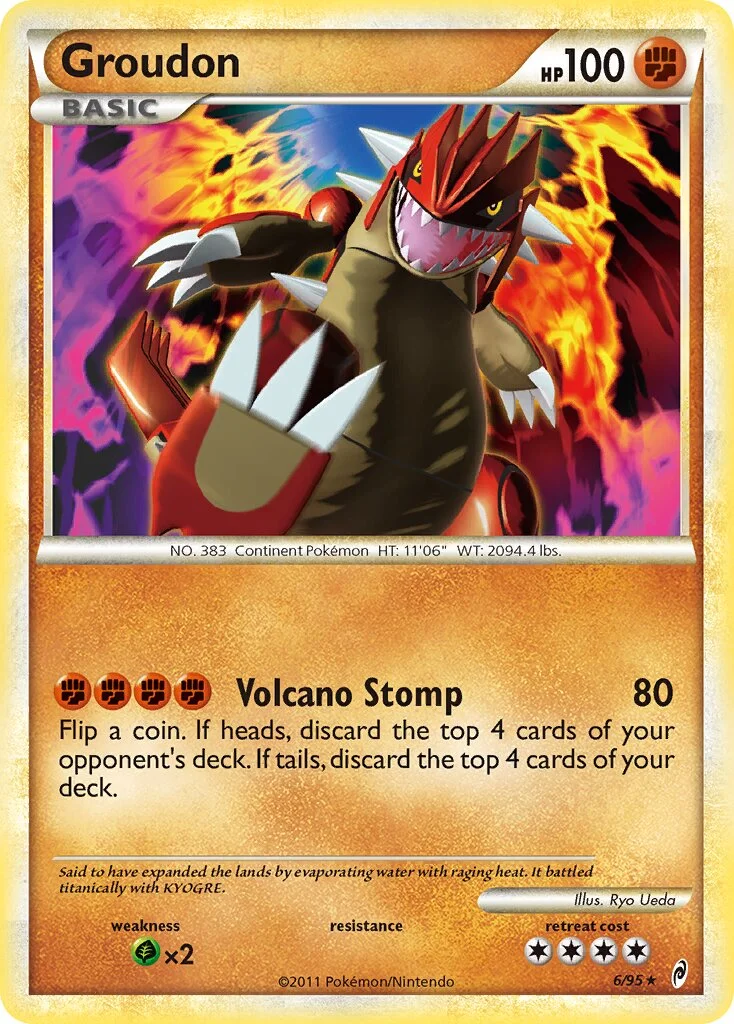 Groudon 「CL 6/95」「EN」