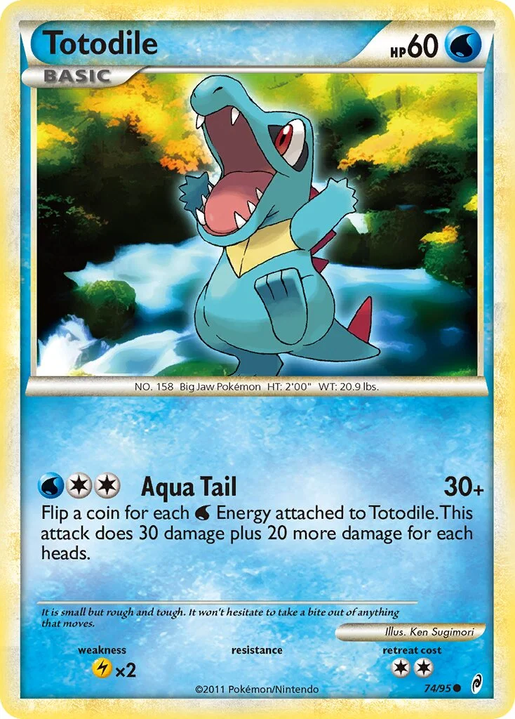 Totodile 「CL 74/95」「EN」