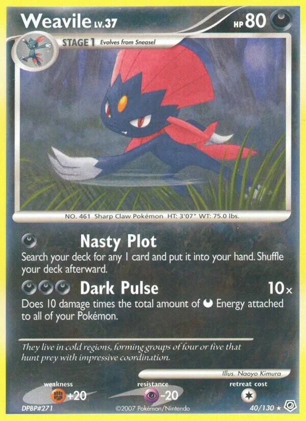Weavile 「DP 40/130」「EN」