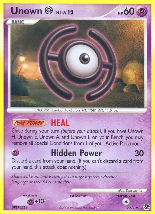 Unown H 「GE 29/106」「EN」