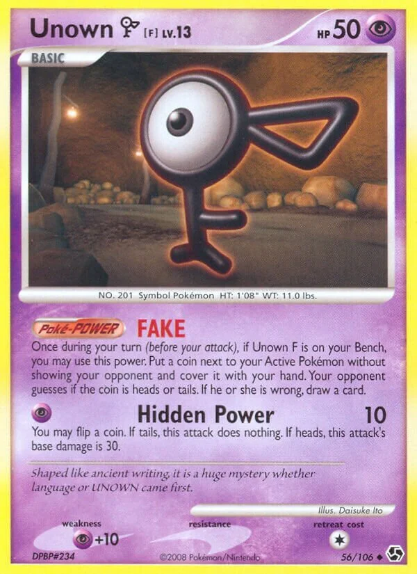 Unown F 「GE 56/106」「EN」