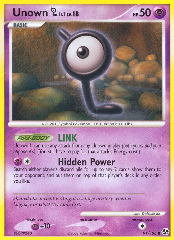 Unown L 「GE 91/106」「EN」