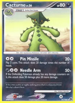 Cacturne #34/106 · Pokémon