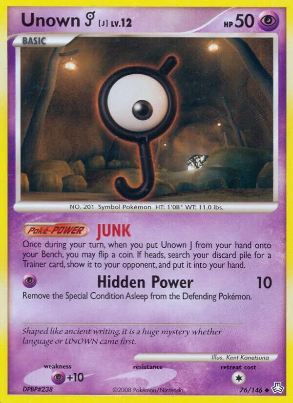 Unown J 「LA 76/146」「EN」