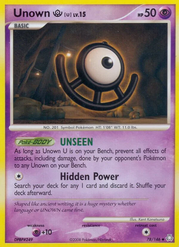Unown U 「LA 78/146」「EN」