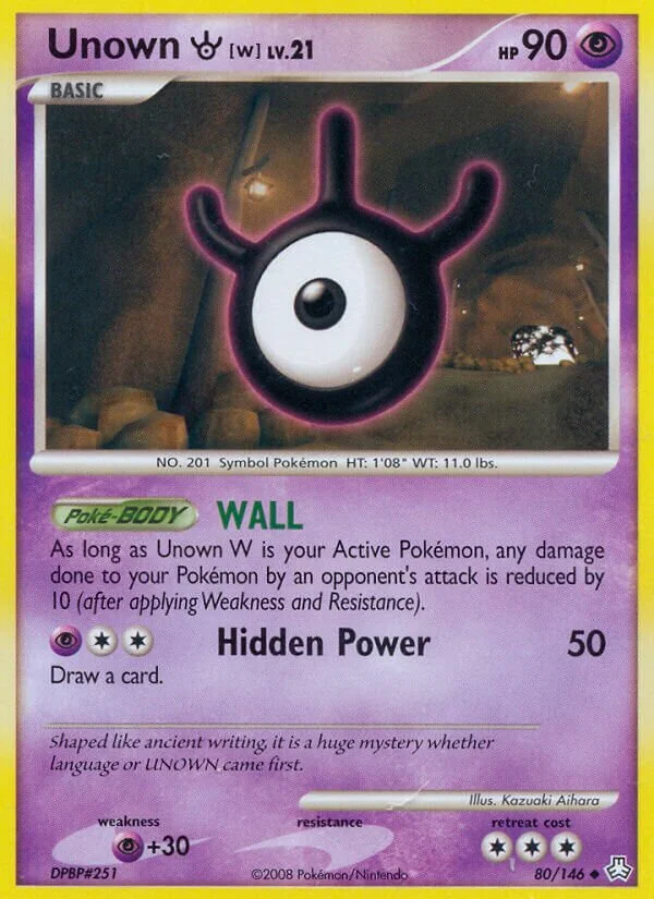 Unown W 「LA 80/146」「EN」