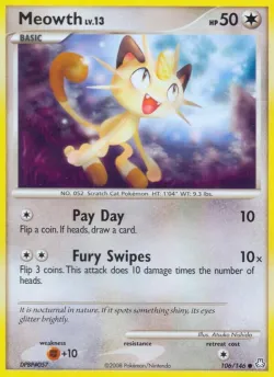 Meowth 「LA 106/146」「EN」