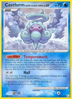 Castform Snow-Cloud Form #50/146 · Pokémon