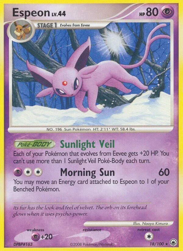 Espeon 「MD 18/100」「EN」