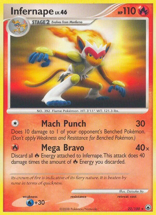 Infernape 「MD 22/100」「EN」