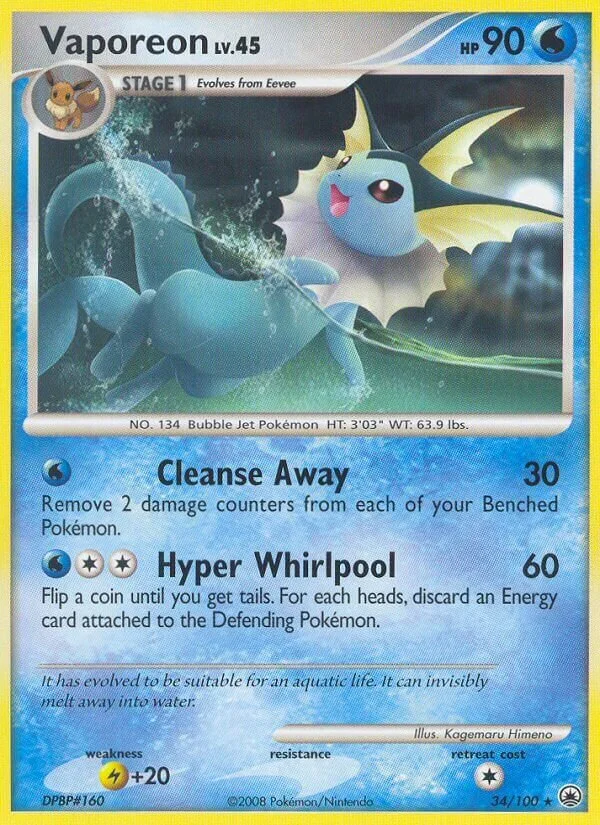 Vaporeon 「MD 34/100」「EN」