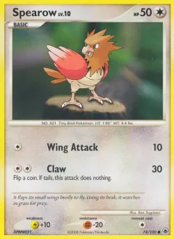 Spearow 「MD 74/100」「EN」