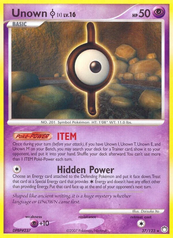 Unown I 「MT 37/123」「EN」