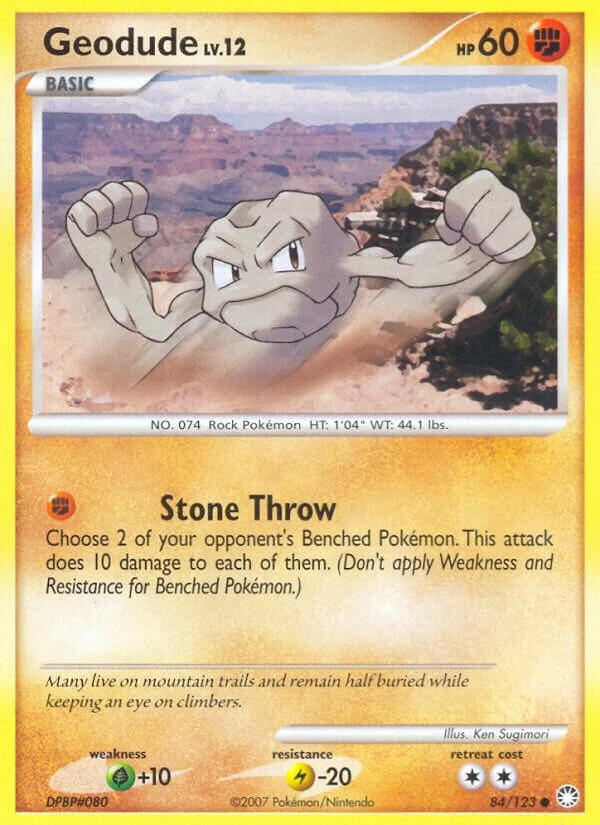 Geodude 「MT 84/123」「EN」