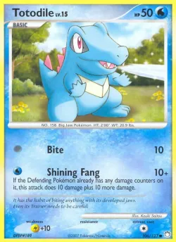 Totodile 「MT 106/123」「EN」