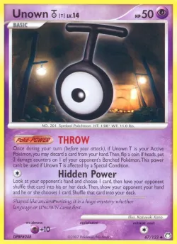Unown T #67/123 · Pokémon
