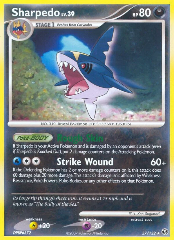 Sharpedo 「SW 37/132」「EN」