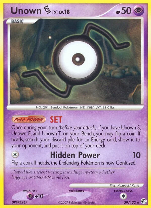 Unown S 「SW 39/132」「EN」